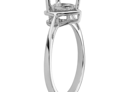 14k White Gold Gemstone Ring Mounting