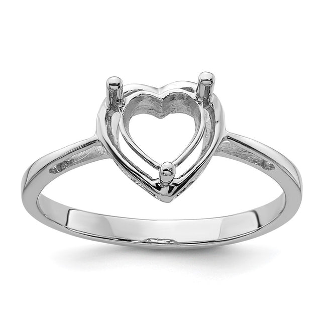 14K white gold ring