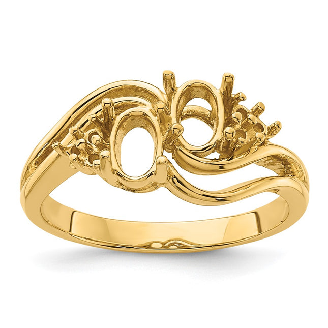 14k Yellow Gold Rings Style Y4617 - Classique Jewelry Inc.