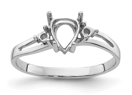 14K white gold diamond ring