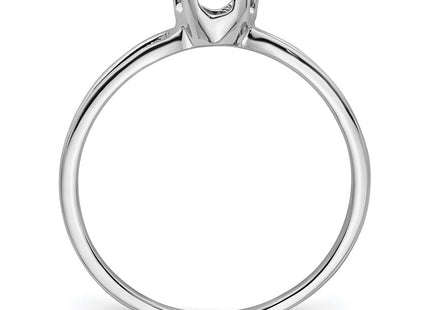 14k White Gold Oval Gemstone Ring Mounting (Style Y4634)