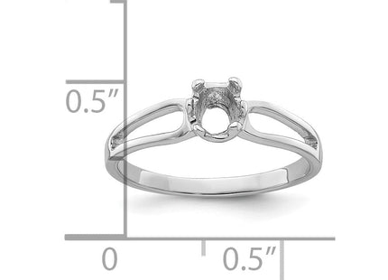 14k White Gold Oval Gemstone Ring Mounting (Style Y4634)