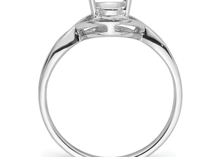 14k White Gold Gemstone Ring Mounting