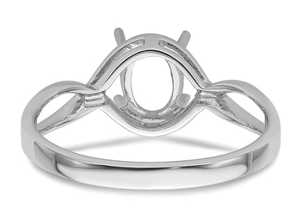 14k White Gold Gemstone Ring Mounting