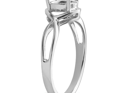 14k White Gold Gemstone Ring Mounting