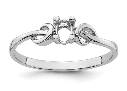 14K white gold ring