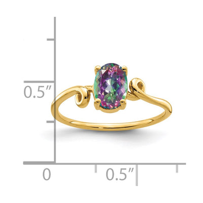 14K Polished Ring