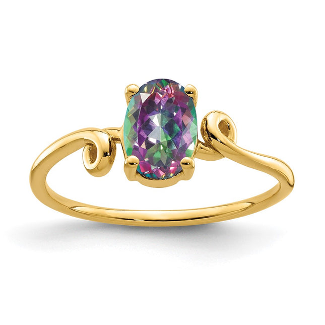 14k Yellow Gold Rings Style Y4663FT - Classique Jewelry Inc.