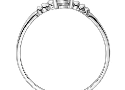 14k White Gold Oval Gemstone Ring Mounting (Style Y4667)