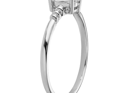 14k White Gold Oval Gemstone Ring Mounting (Style Y4667)
