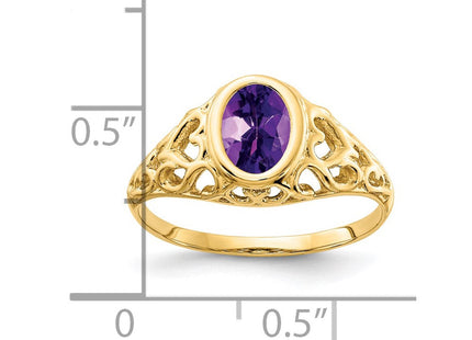 14K white gold ring, alternate view