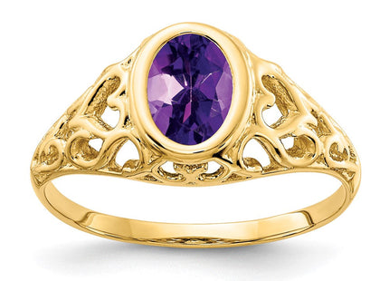 14K white gold ring