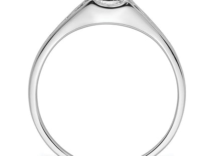 14K white gold ring, alternate view