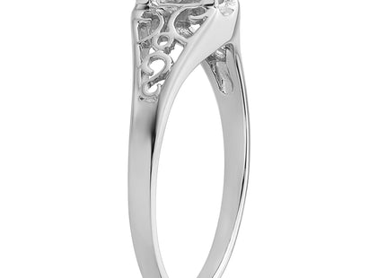 14k White Gold Gemstone Ring Mounting