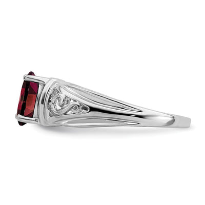 14K White Gold Oval Gemstone Ring Mounting