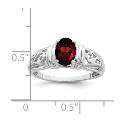 14K White Gold Oval Gemstone Ring Mounting