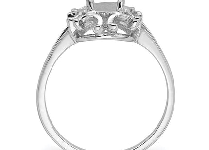 14k White Gold Oval Gemstone Ring Mounting (Style Y4688)
