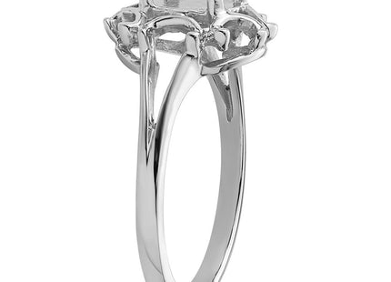 14k White Gold Oval Gemstone Ring Mounting (Style Y4688)