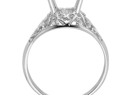 14k White Gold Oval Gemstone Ring Mounting (Style Y4697)
