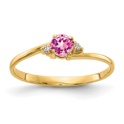 14K gold diamond ring