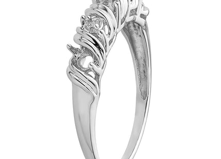 14k White Gold Diamond & Gemstone Ring Mounting (Style Y4719)