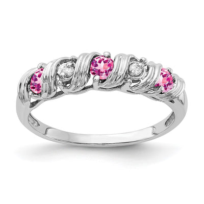 14K white gold diamond ring