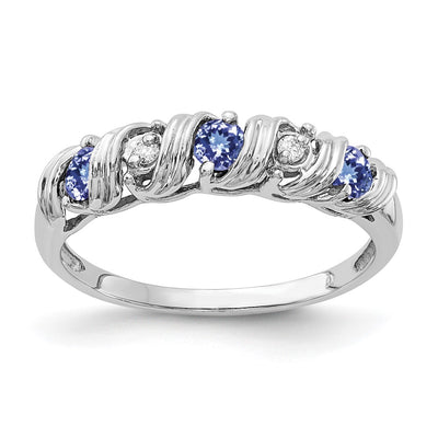 14K white gold diamond ring