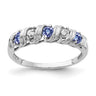 14k White Gold Tanzanite AA Diamond ring