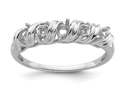 14k White Gold Diamond & Gemstone Ring Mounting (Style Y4719)