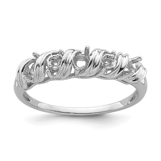 14K white gold diamond ring