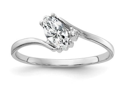 14k White Gold Jewelry Style Y4746CZ - Classique Jewelry Inc.