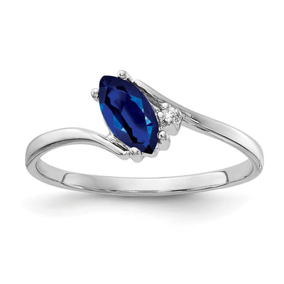 14K white gold diamond ring