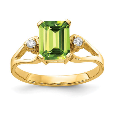 14K gold diamond ring