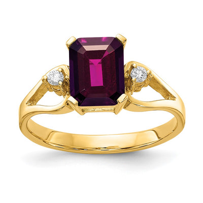 14K gold diamond ring