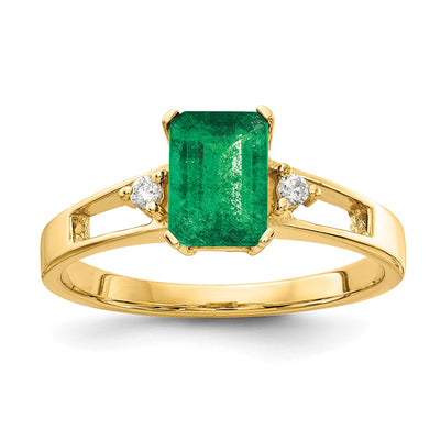 14K gold diamond ring