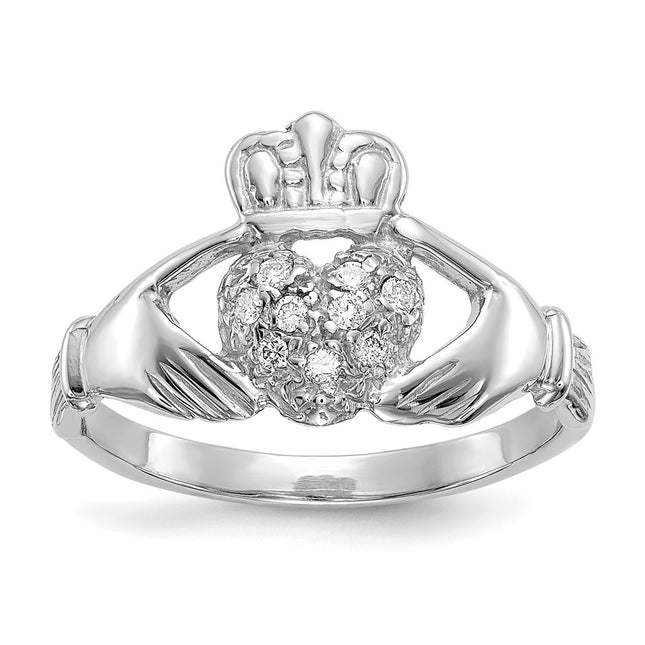 14k White Gold Rings Style Y6308AA - Classique Jewelry Inc.