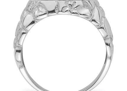 14K white gold band, alternate view