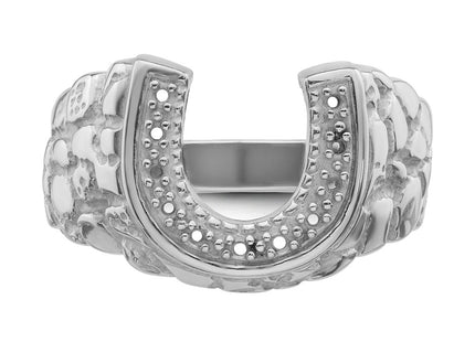 14K white gold band, further view