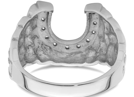 14k White Gold Men's Band Mounting
