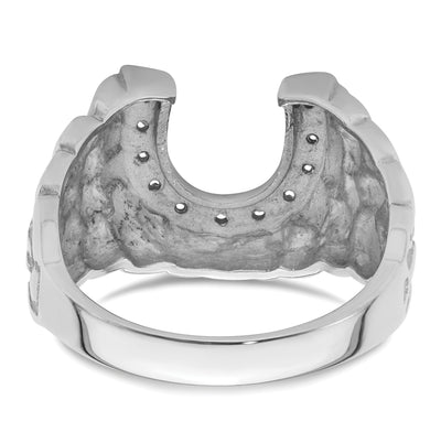 14K White Gold Men's Band Mounting
