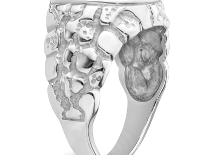 14k White Gold Men's Band Mounting