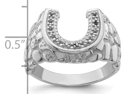 14k White Gold Men's Band Mounting