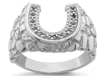 14K white gold band