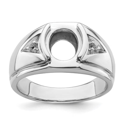 14K white gold band