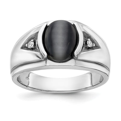 14K white gold ring