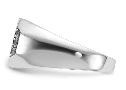 14k White Gold Men's Band Mounting (Style Y7225)
