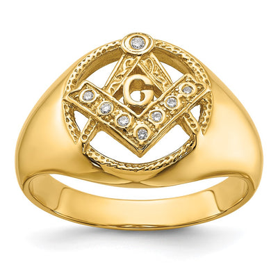 14K gold diamond ring
