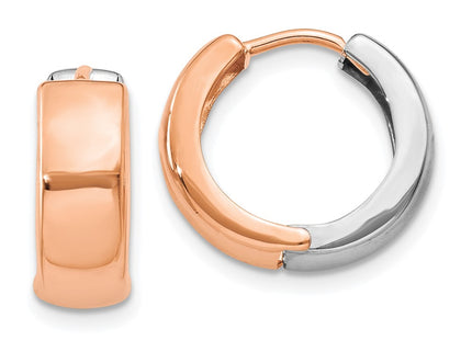 14k Two-tone Earrings Style Y7915WR - Classique Jewelry Inc.