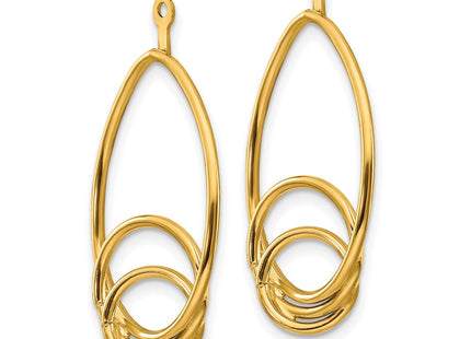 14k Yellow Gold Earrings Style Y821J - Classique Jewelry Inc.