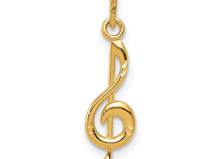 14k Yellow Gold Pendants Style YC1057 - Classique Jewelry Inc.